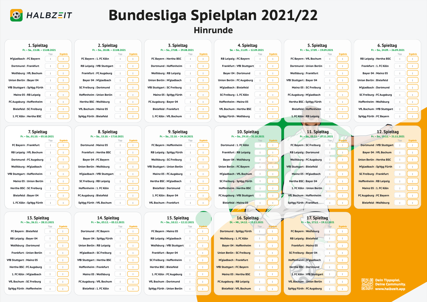 Bundesliga 21/22 Spielplan Download