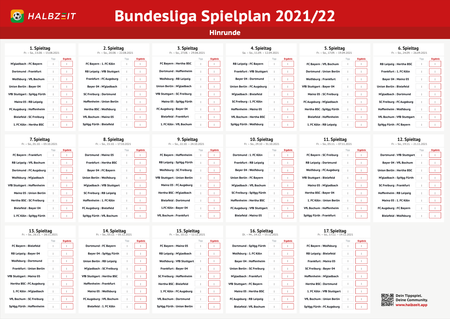 Bundesliga Spielplan Download rot